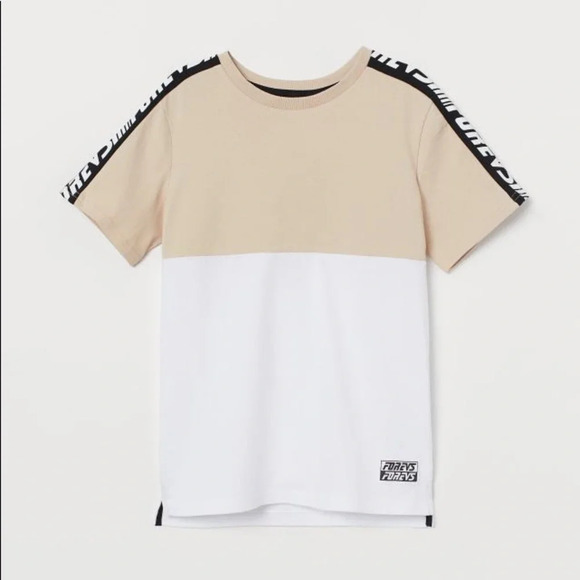 boys H&M Color-block T-shirt size 12-14Y - Picture 1 of 4